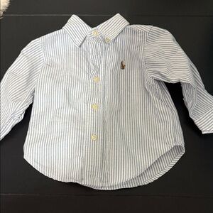 Ralph Lauren Blue Striped Kids Shirt